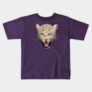 Snarling Leopard Kids T-Shirt